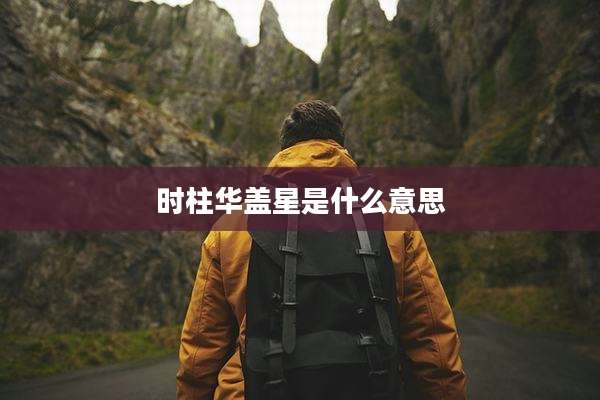 时柱华盖星是什么意思