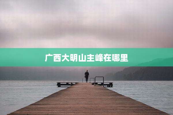 广西大明山主峰在哪里