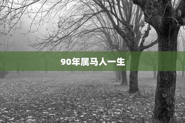 90年属马人一生
