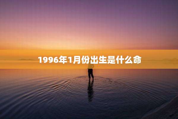 1996年1月份出生是什么命