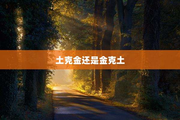 土克金还是金克土