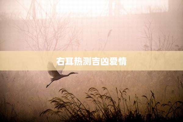 右耳热测吉凶爱情
