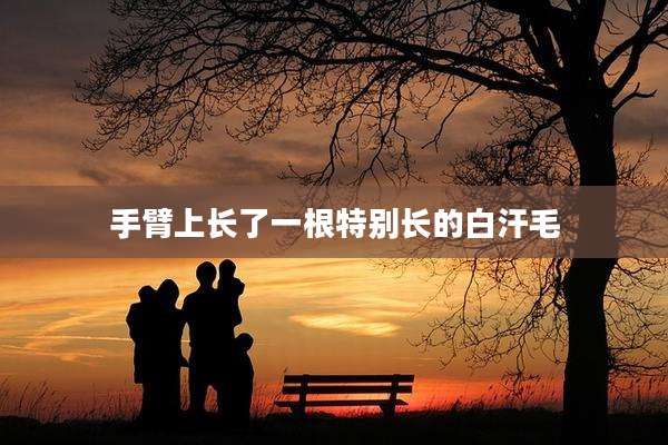 手臂上长了一根特别长的白汗毛