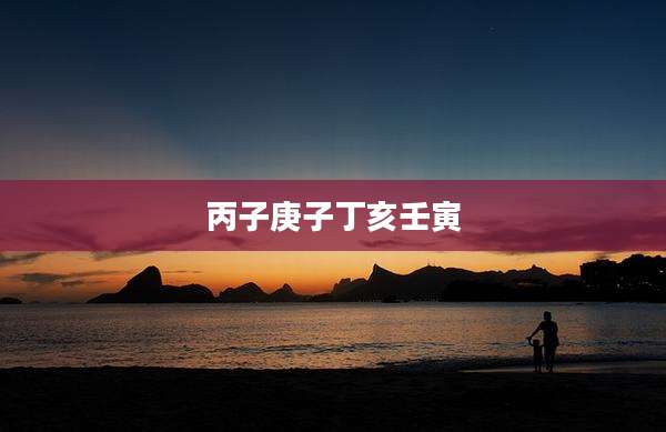 丙子庚子丁亥壬寅
