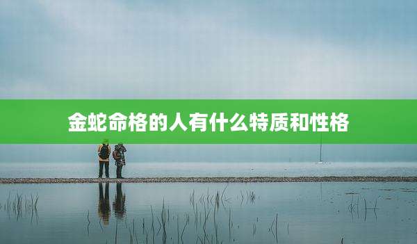 金蛇命格的人有什么特质和性格