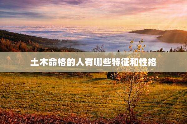 土木命格的人有哪些特征和性格