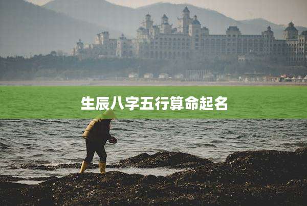 生辰八字五行算命起名