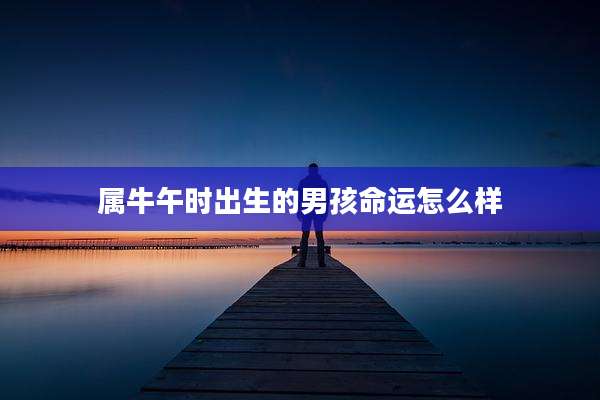 属牛午时出生的男孩命运怎么样