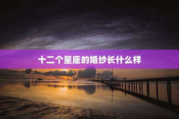 十二个星座的婚纱长什么样