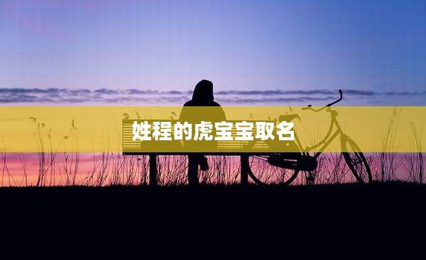 姓程的虎宝宝取名