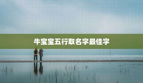 牛宝宝五行取名字最佳字