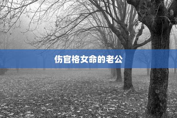 伤官格女命的老公