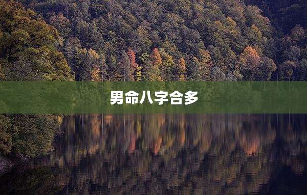 男命八字合多