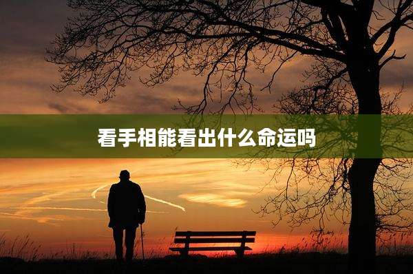 看手相能看出什么命运吗