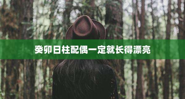 癸卯日柱配偶一定就长得漂亮