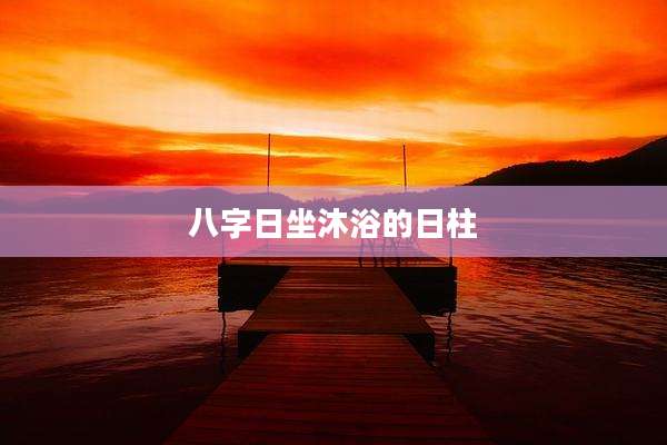 八字日坐沐浴的日柱