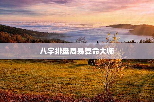 八字排盘周易算命大师
