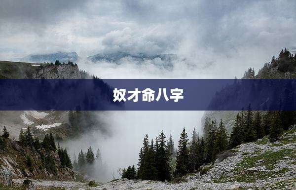 奴才命八字