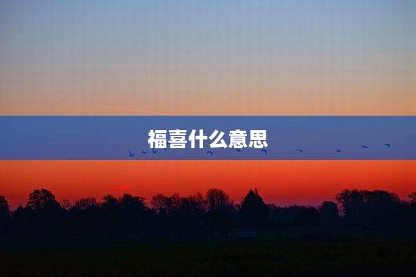 福喜什么意思