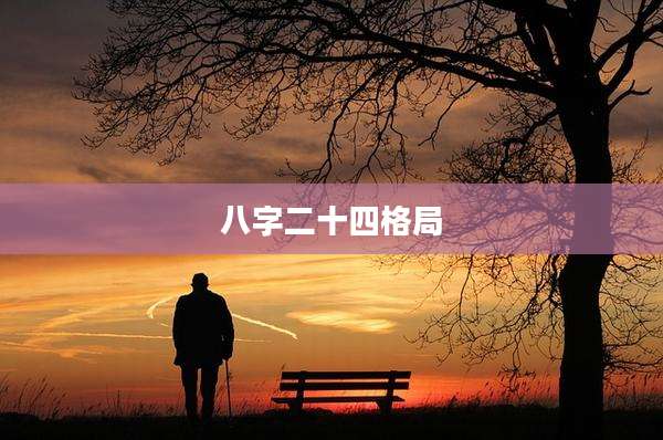 八字二十四格局
