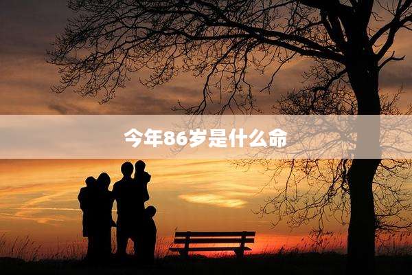 今年86岁是什么命