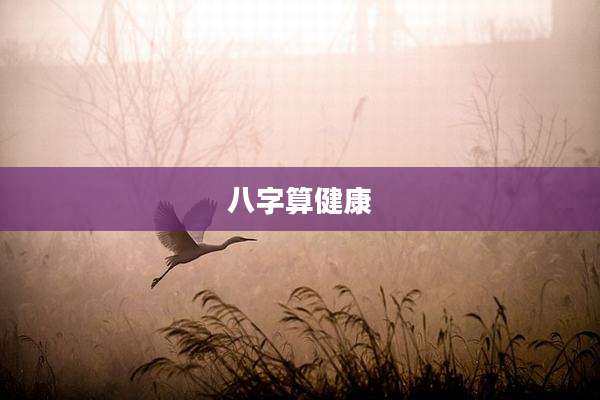 八字算健康