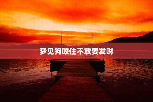 梦见狗咬住不放要发财