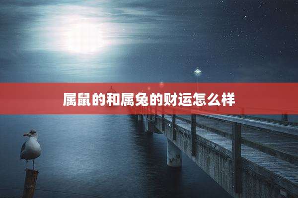 属鼠的和属兔的财运怎么样