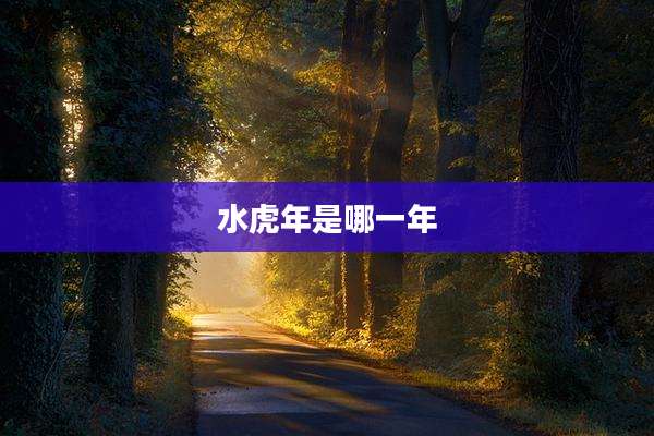 水虎年是哪一年