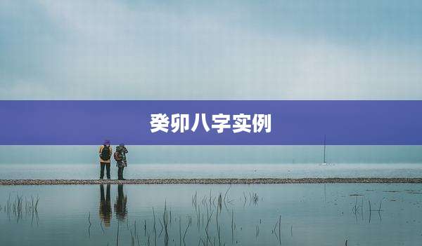 癸卯八字实例