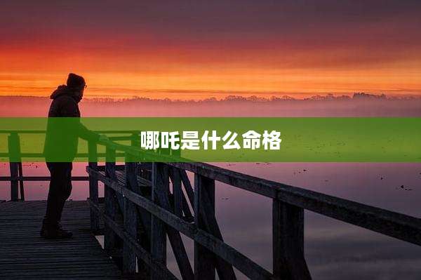 哪吒是什么命格