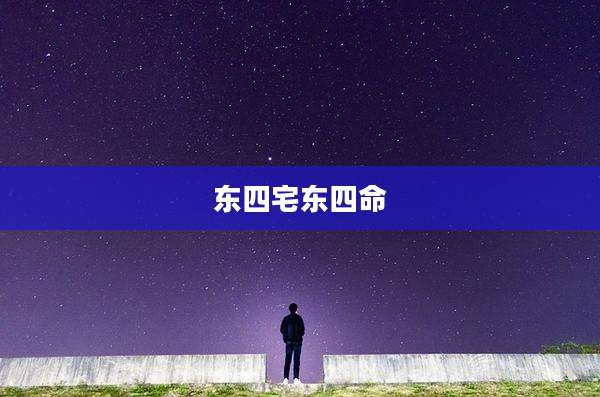 东四宅东四命