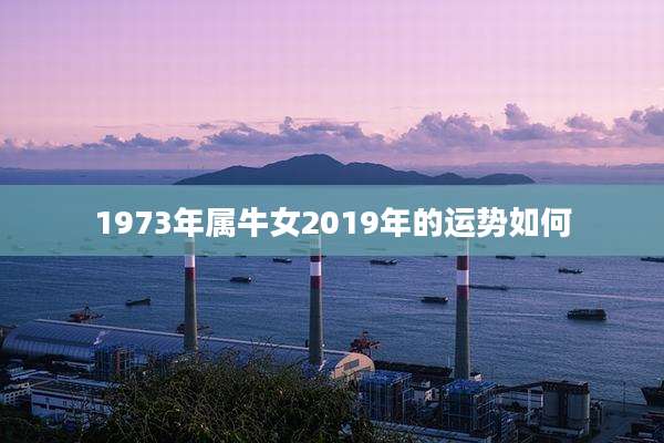 1973年属牛女2019年的运势如何