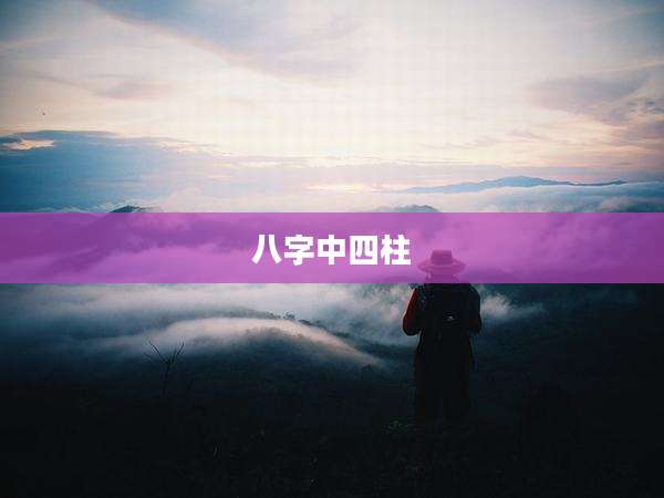 八字中四柱