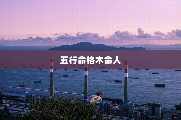 五行命格木命人