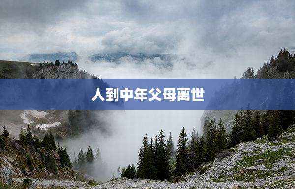 人到中年父母离世