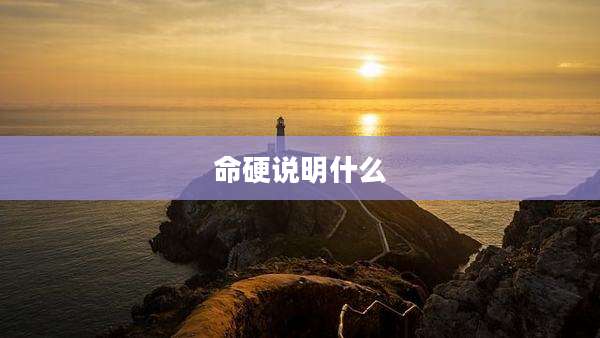 命硬说明什么