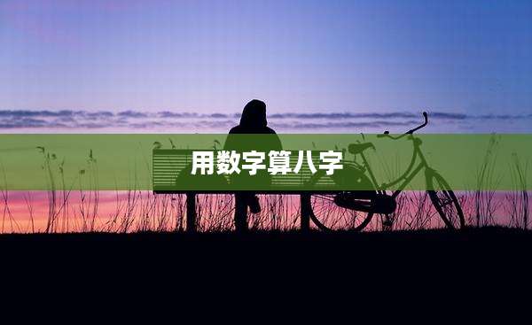 用数字算八字