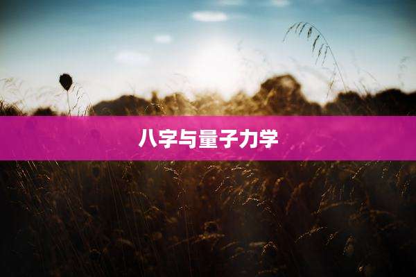 八字与量子力学