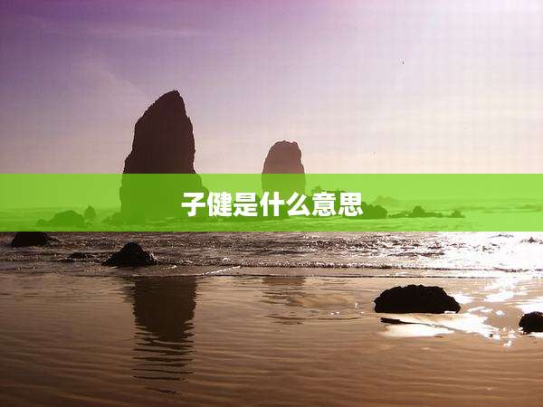 子健是什么意思