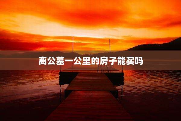 离公墓一公里的房子能买吗