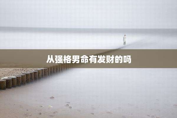 从强格男命有发财的吗