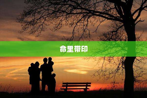 命里带印