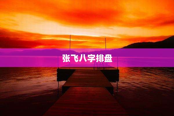 张飞八字排盘