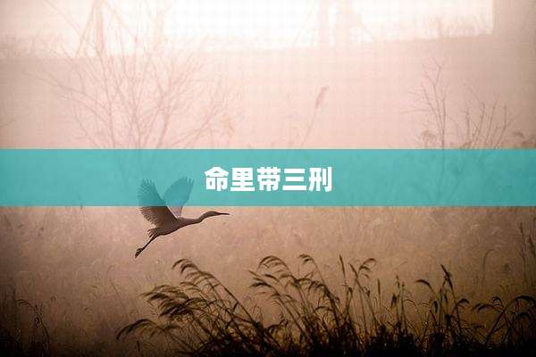命里带三刑