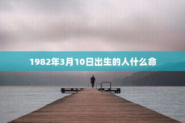 1982年3月10日出生的人什么命