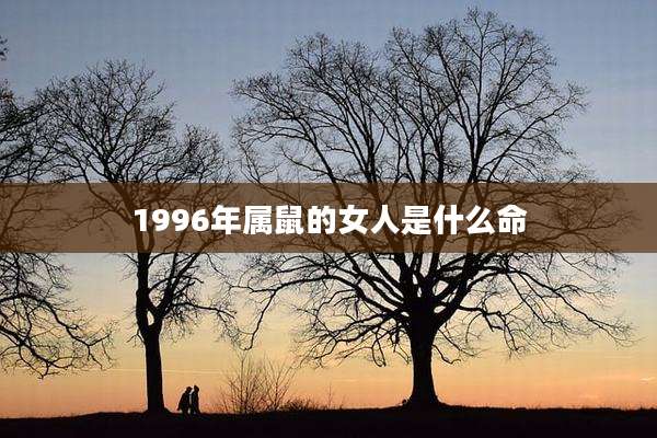 1996年属鼠的女人是什么命