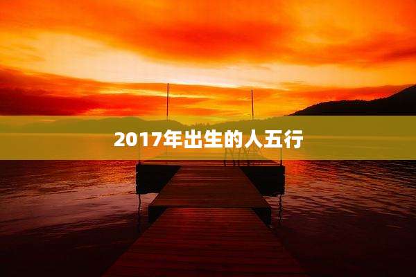 2017年出生的人五行