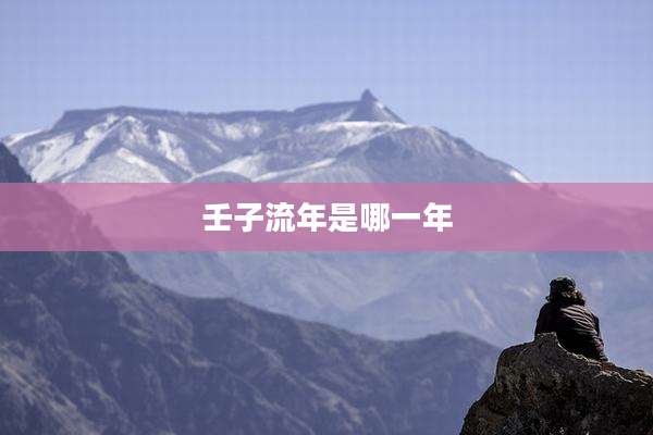 壬子流年是哪一年
