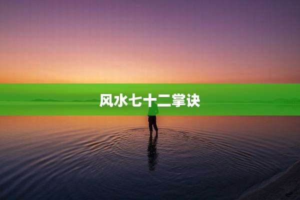 风水七十二掌诀
